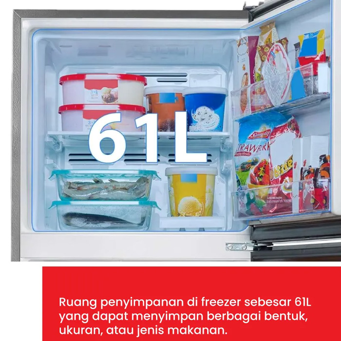 Toshiba Kulkas 2 Pintu Anti Bakteri Non Inverter 180 L - GR-B22-ISP | GRB22ISP